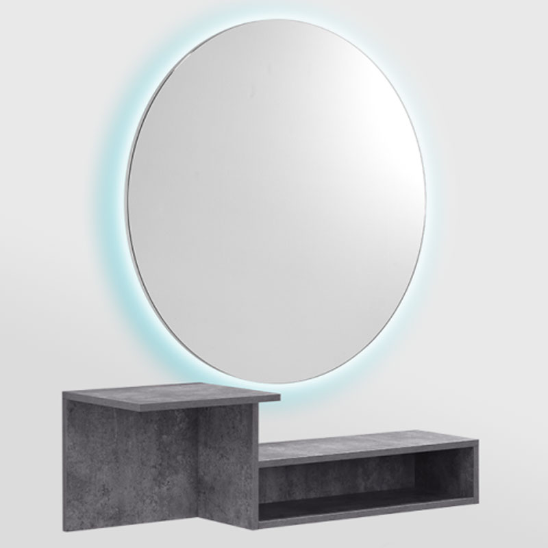Iris coiffeuse miroir rond